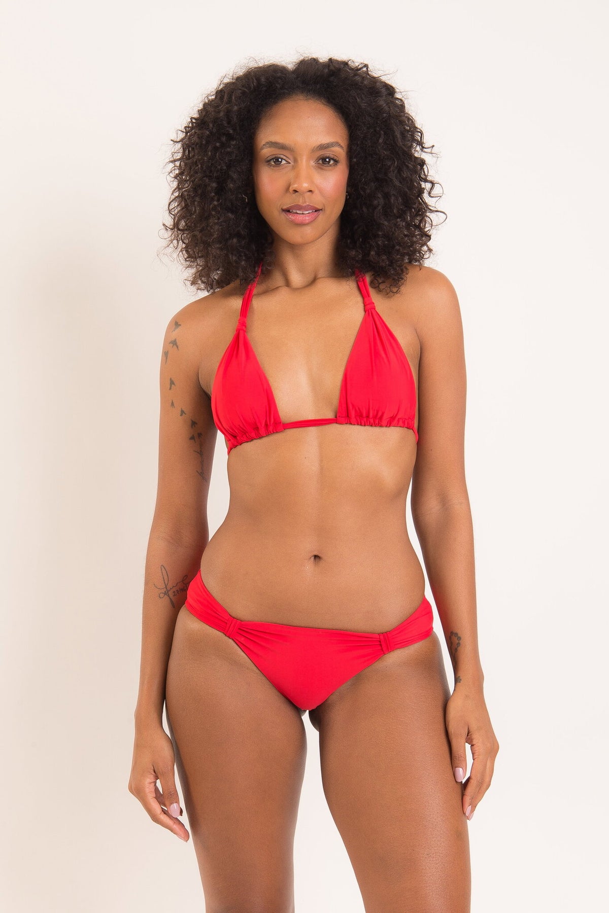 Model Front: Rio De Sol Bikini Bottoms Bottom Rouge Mel-Comfy