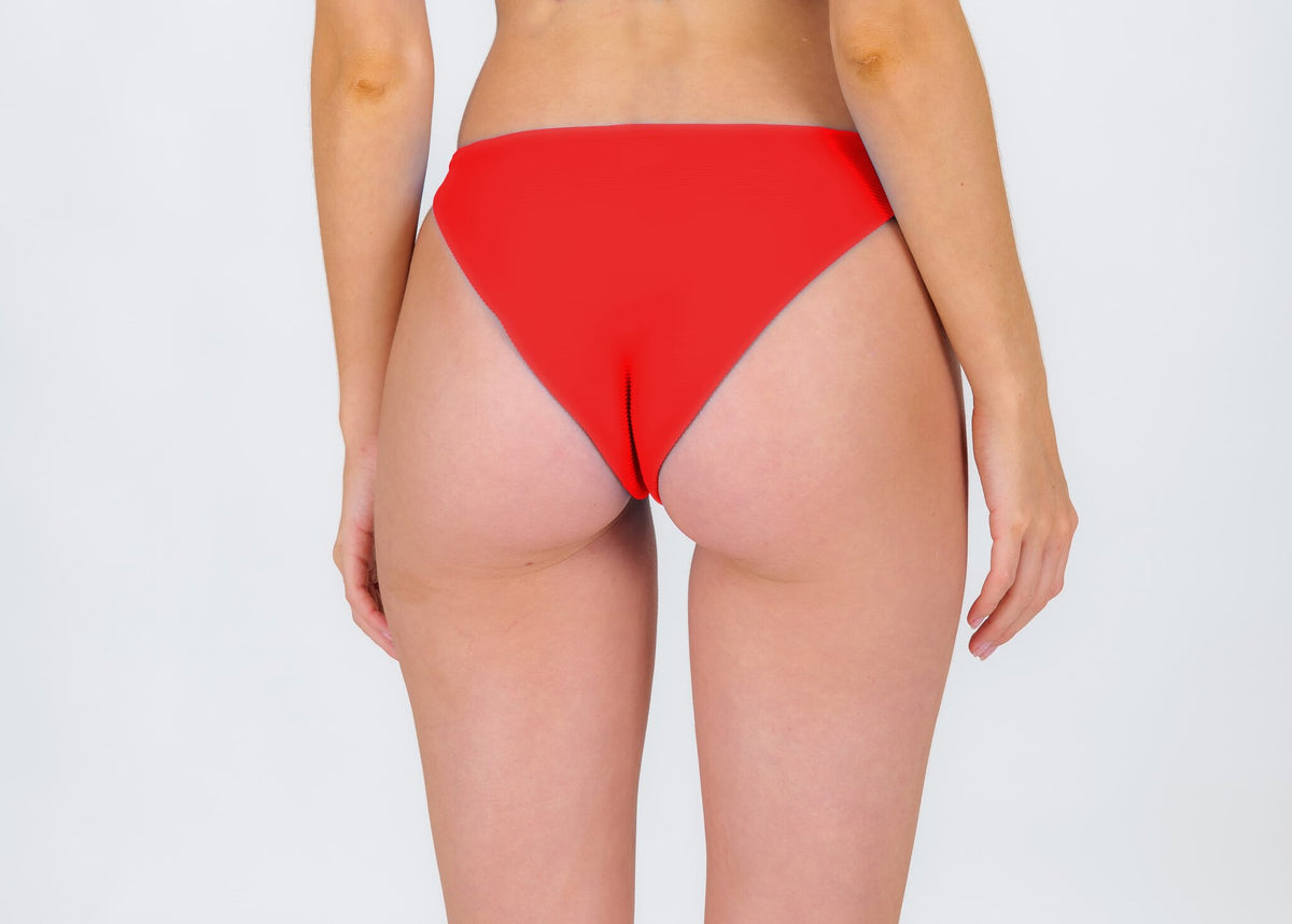 Model Back: Rio De Sol Bikini Bottoms Bottom Rouge Essential-Comfy