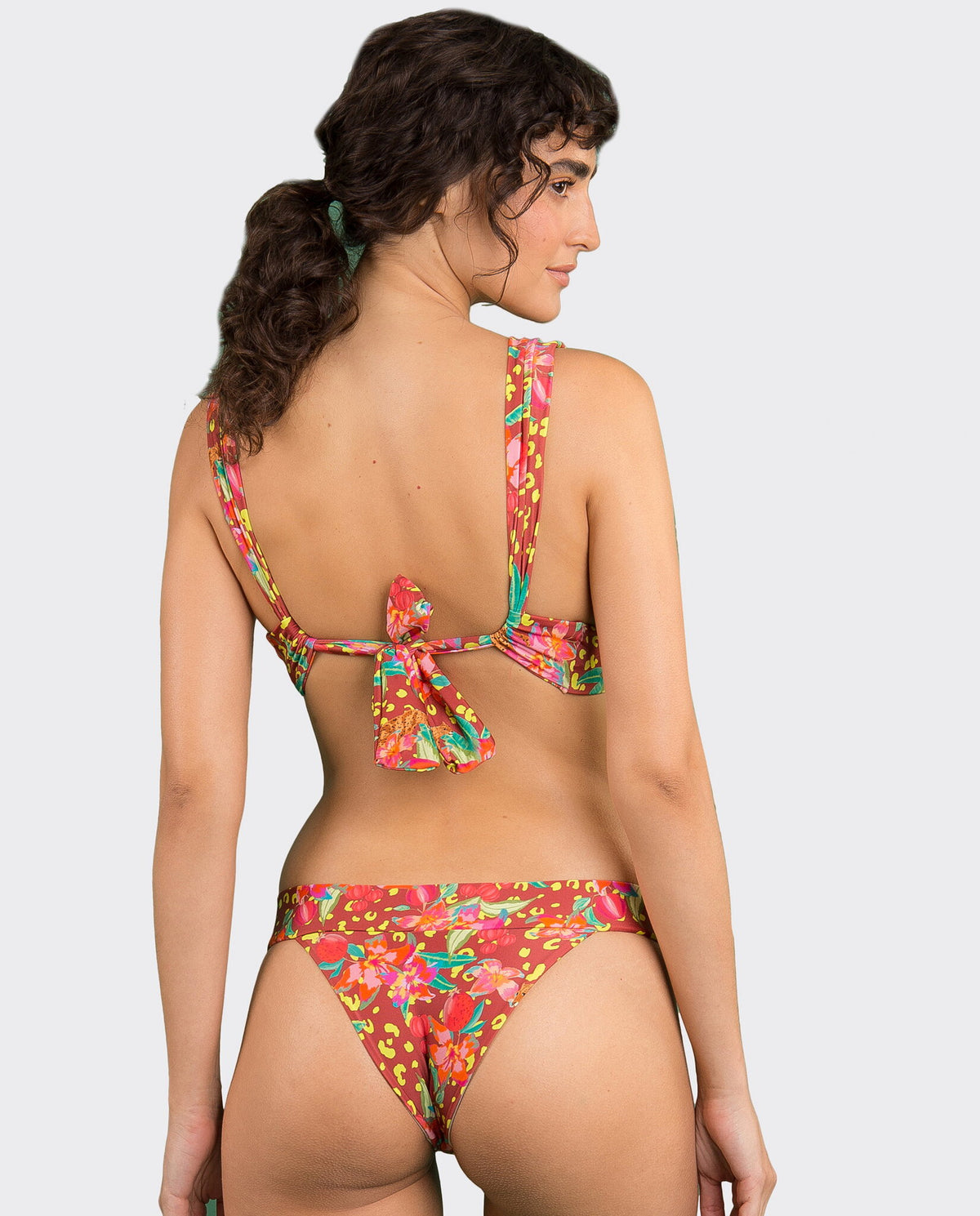 Image 07: Rio De Sol Two Piece Swimwear Set Tropics Halter-Marina Essential-Cos