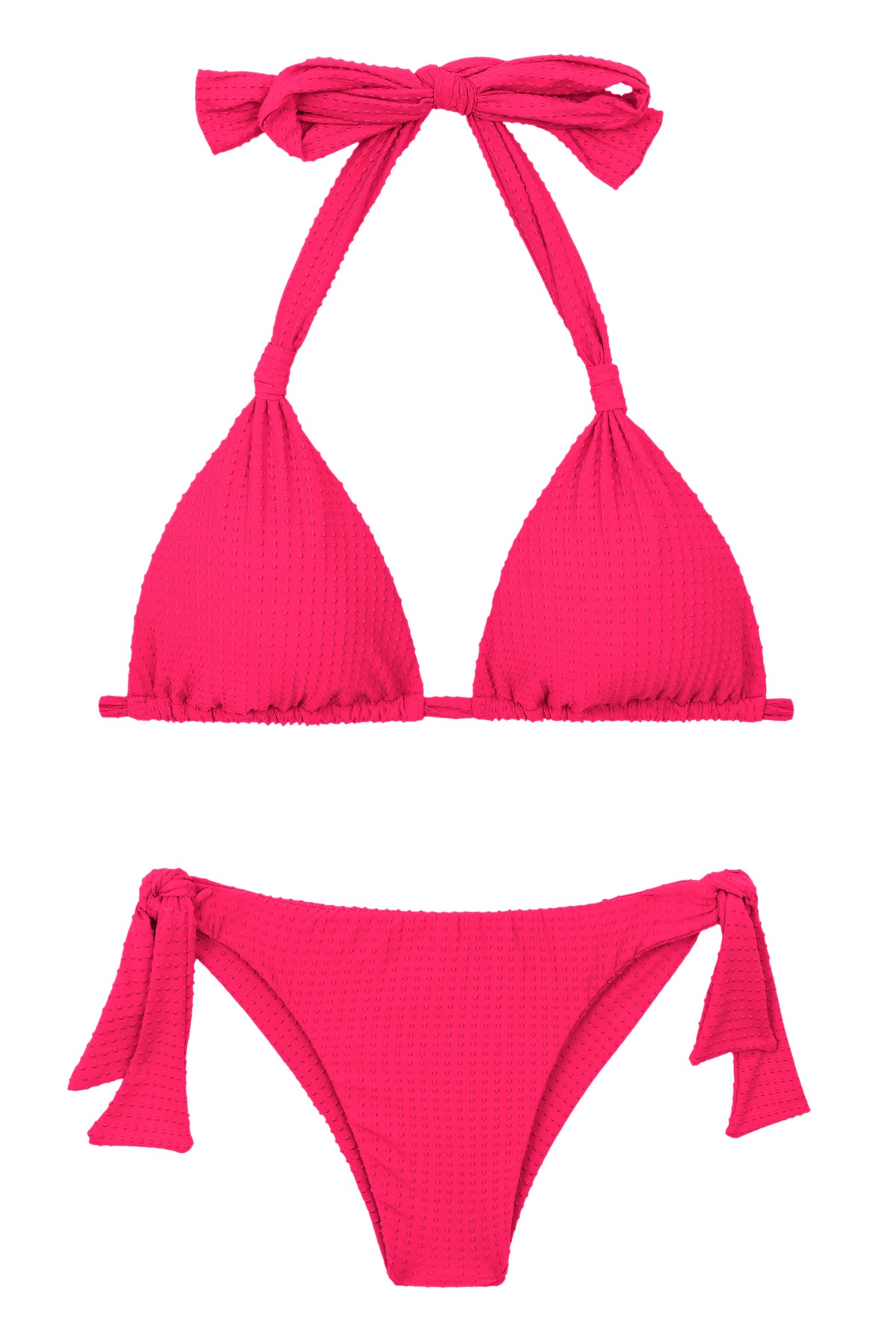 Product Front: Rio De Sol Two Piece Swimwear Set Dots-Virtual-Pink Mel Italy