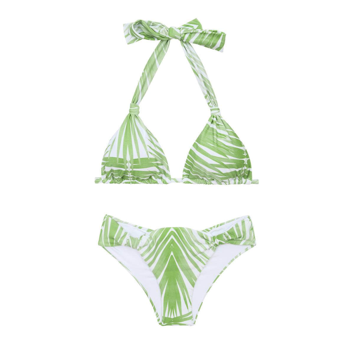 Product Front: Rio De Sol Two Piece Swimwear Set Palms Mel