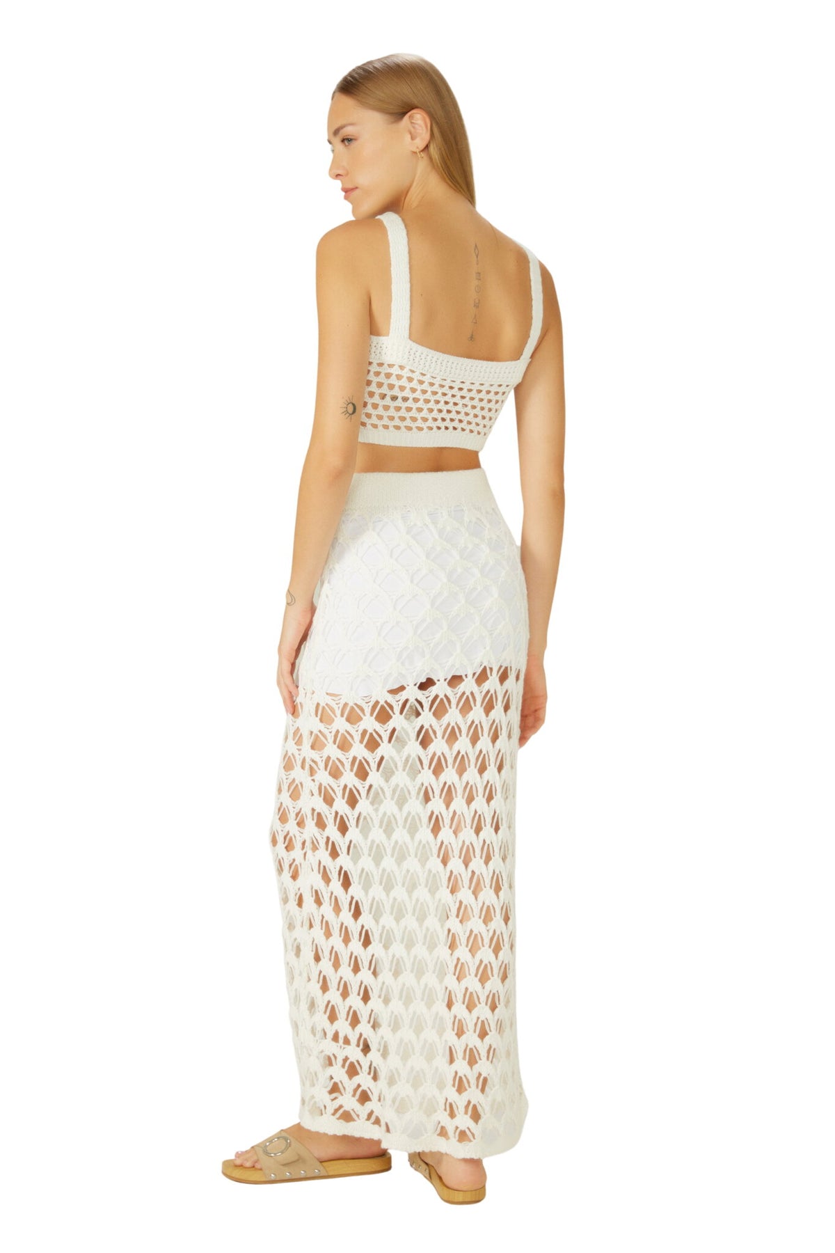 Image 05: Blueman Skirts Off-White Saia-Tricot