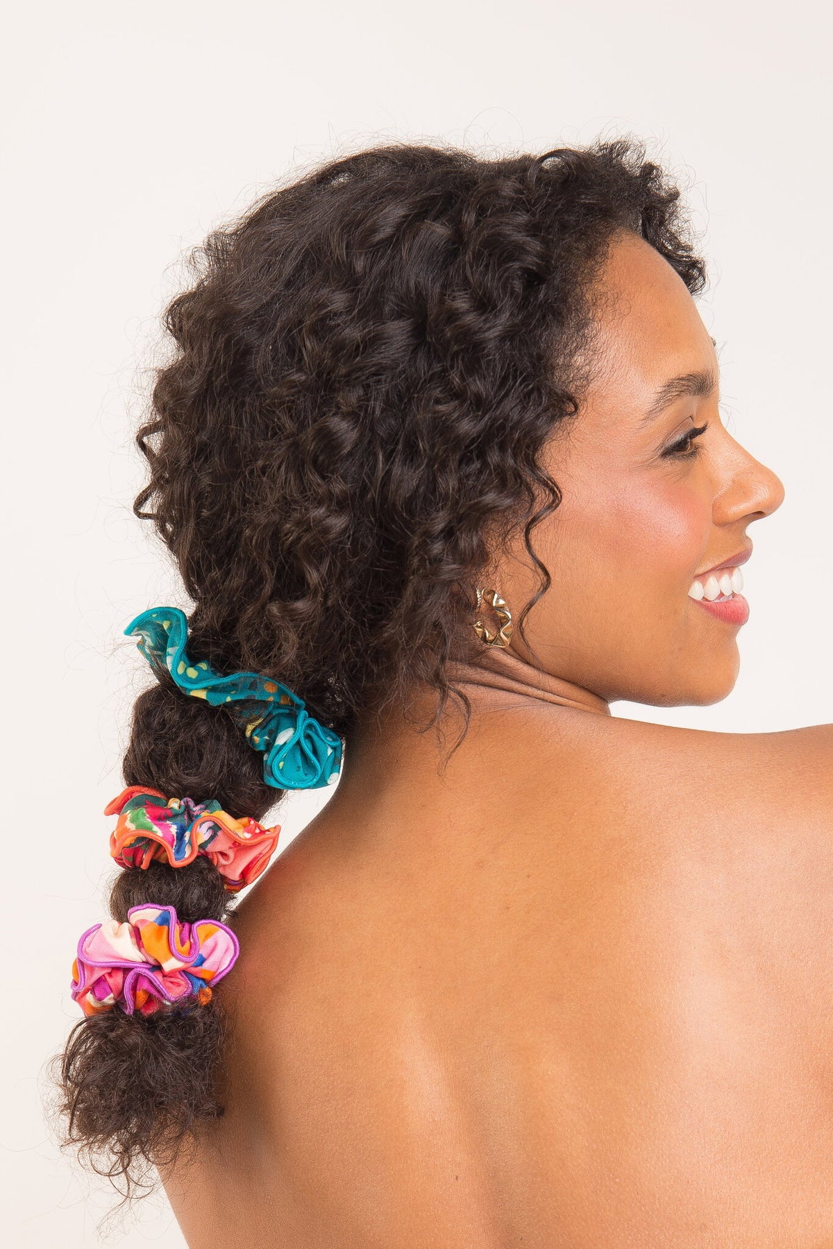 Image 02: Rio De Sol Hair Accessory Rain Scrunchie