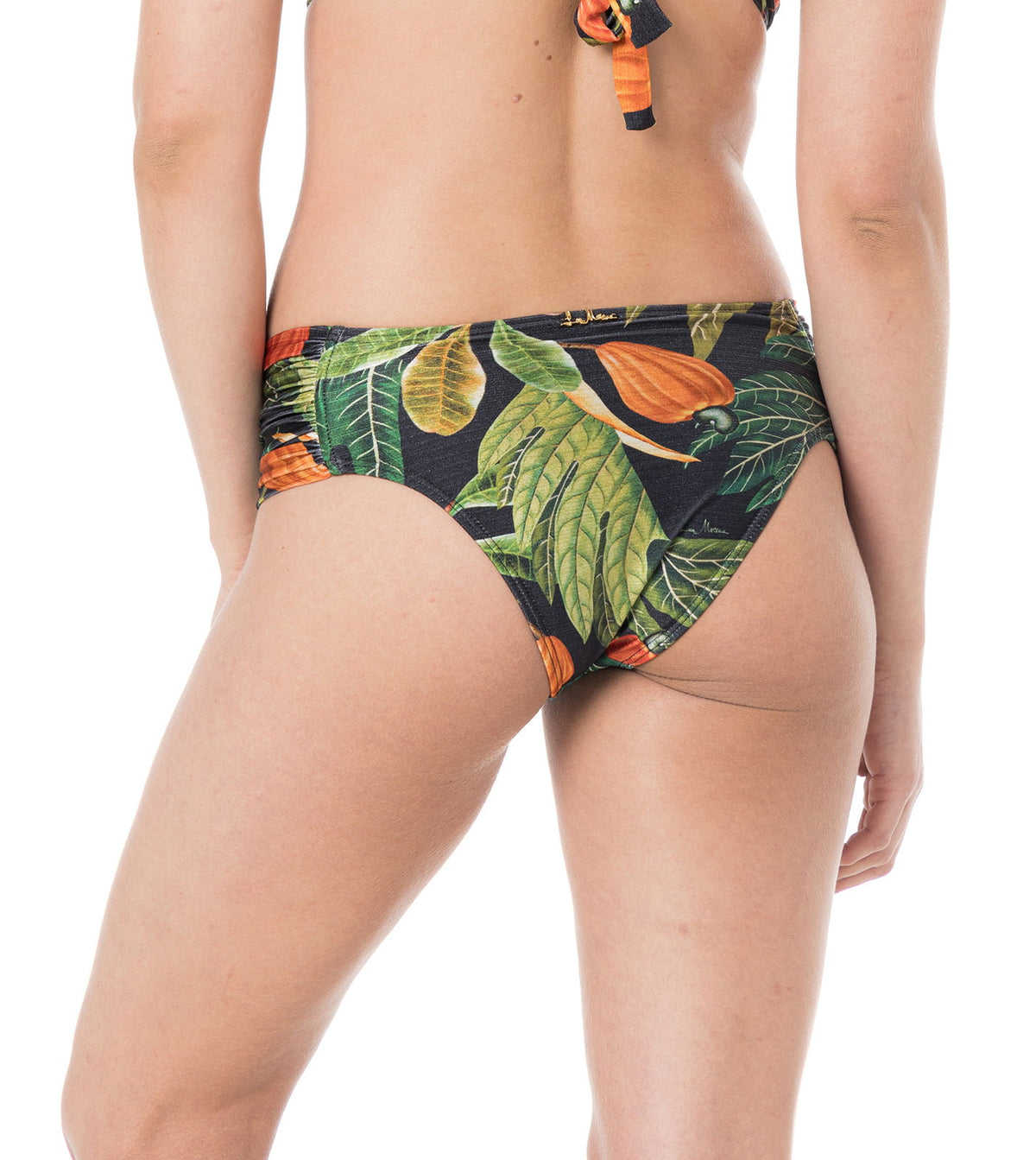Image 04: Lua Morena Bikini Bottoms Bottom Meia Drapeada Larga Caju