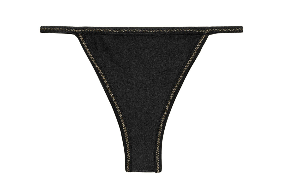 Product Front: Rio De Sol Bikini Bottoms Bottom Shimmer-Black California