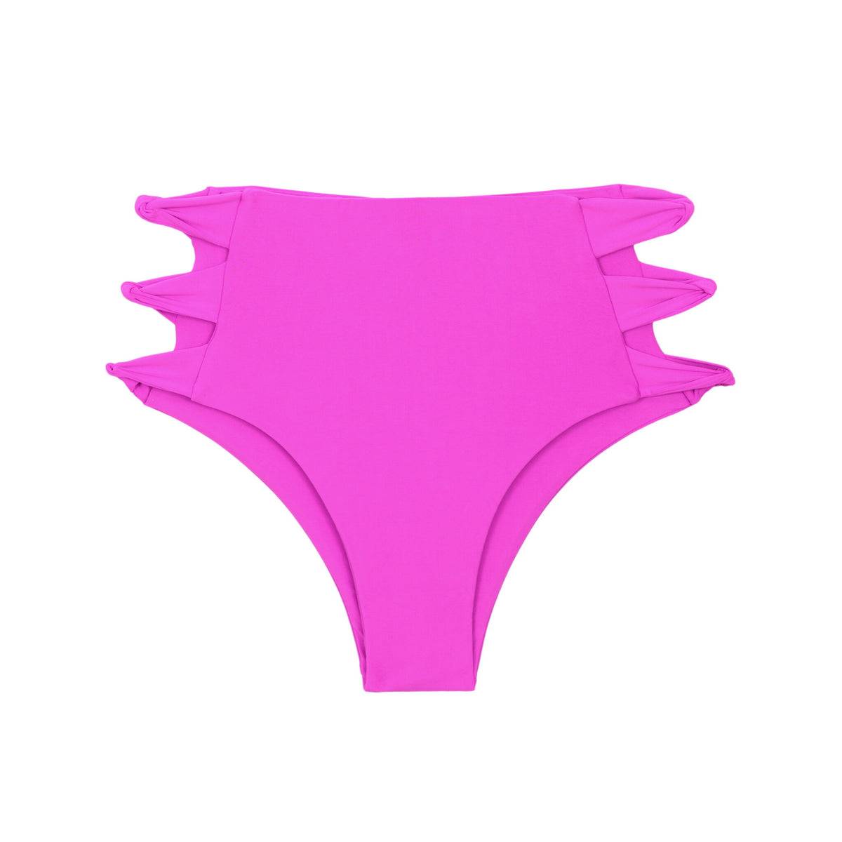 Product Front: Rio De Sol Bikini Bottoms Bottom Vita-Pink High-Waist-Spin