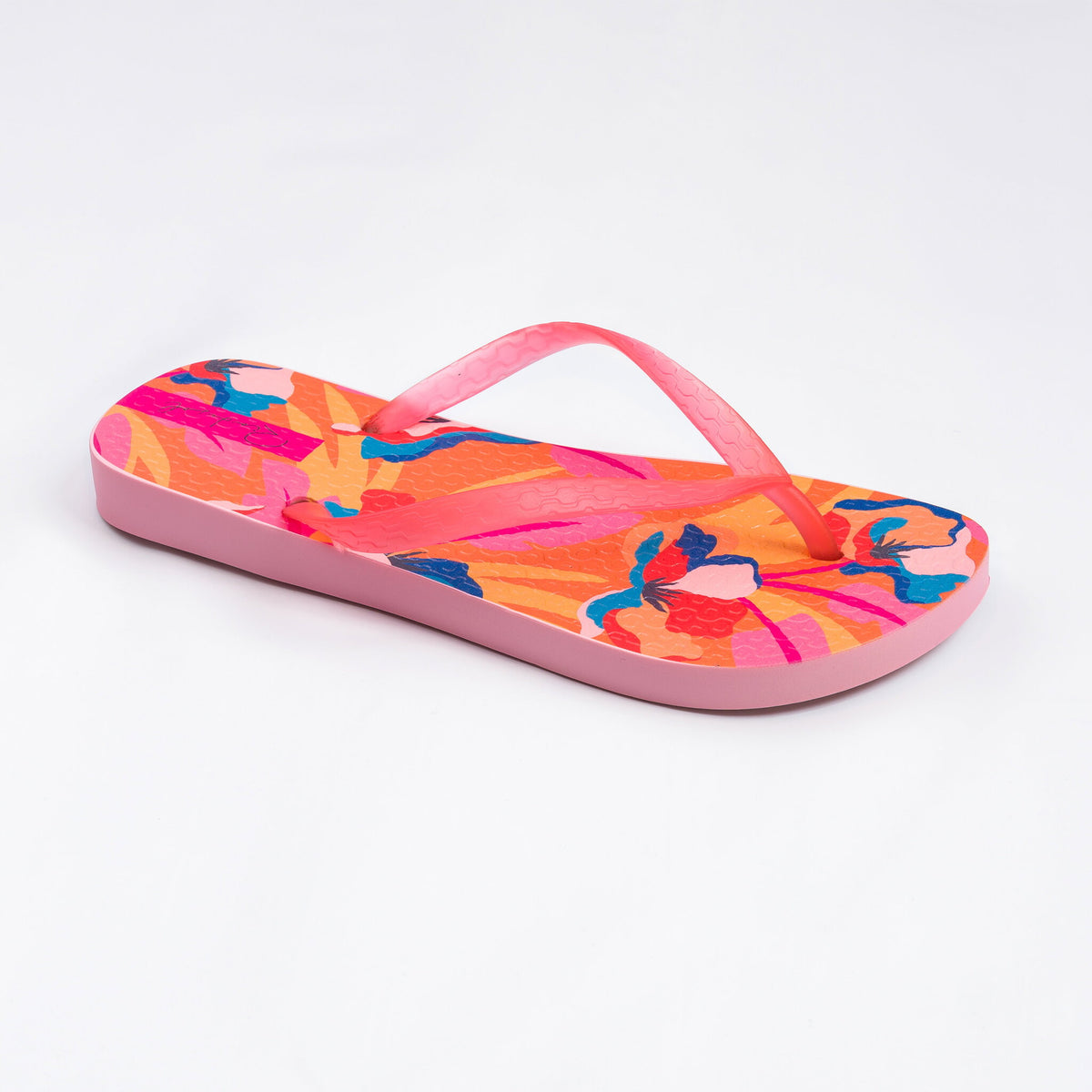 Product Back: Rio De Sol Flip-Flops Orange Bloom Slim