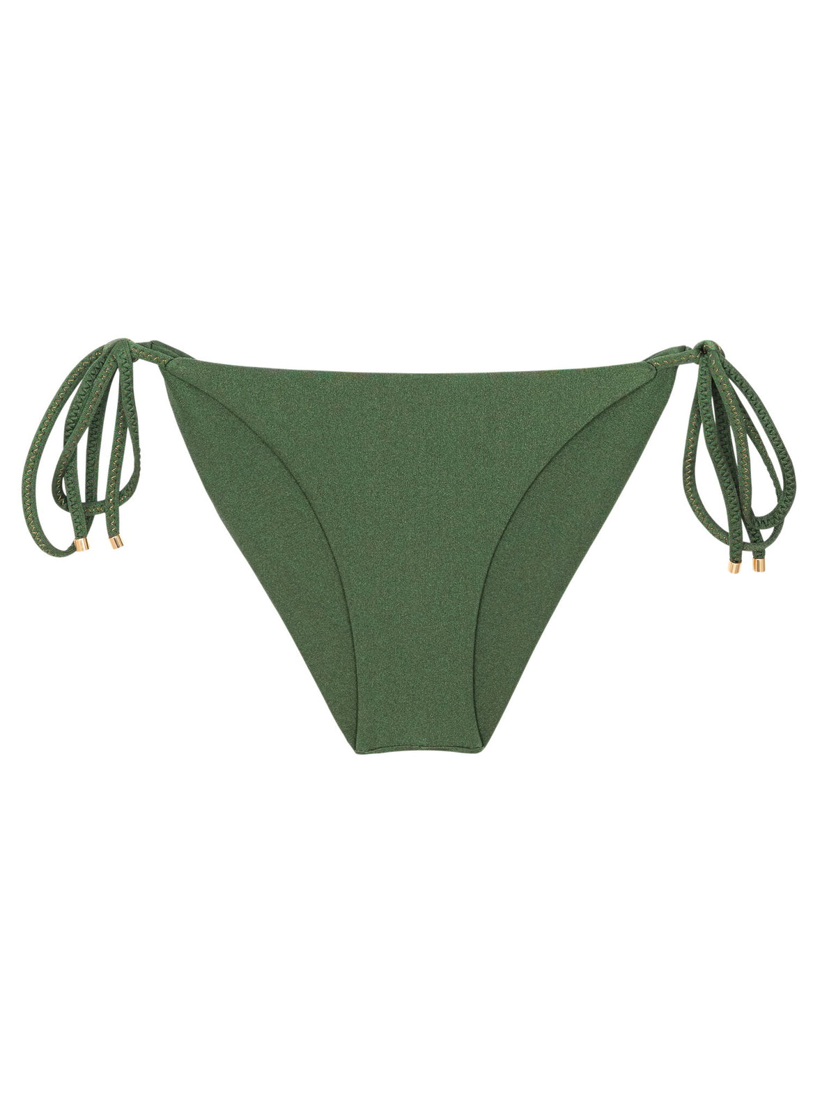 Product Front: Rio De Sol Bikini Bottoms Bottom Shimmer-Croco Cheeky-Tie-Gold