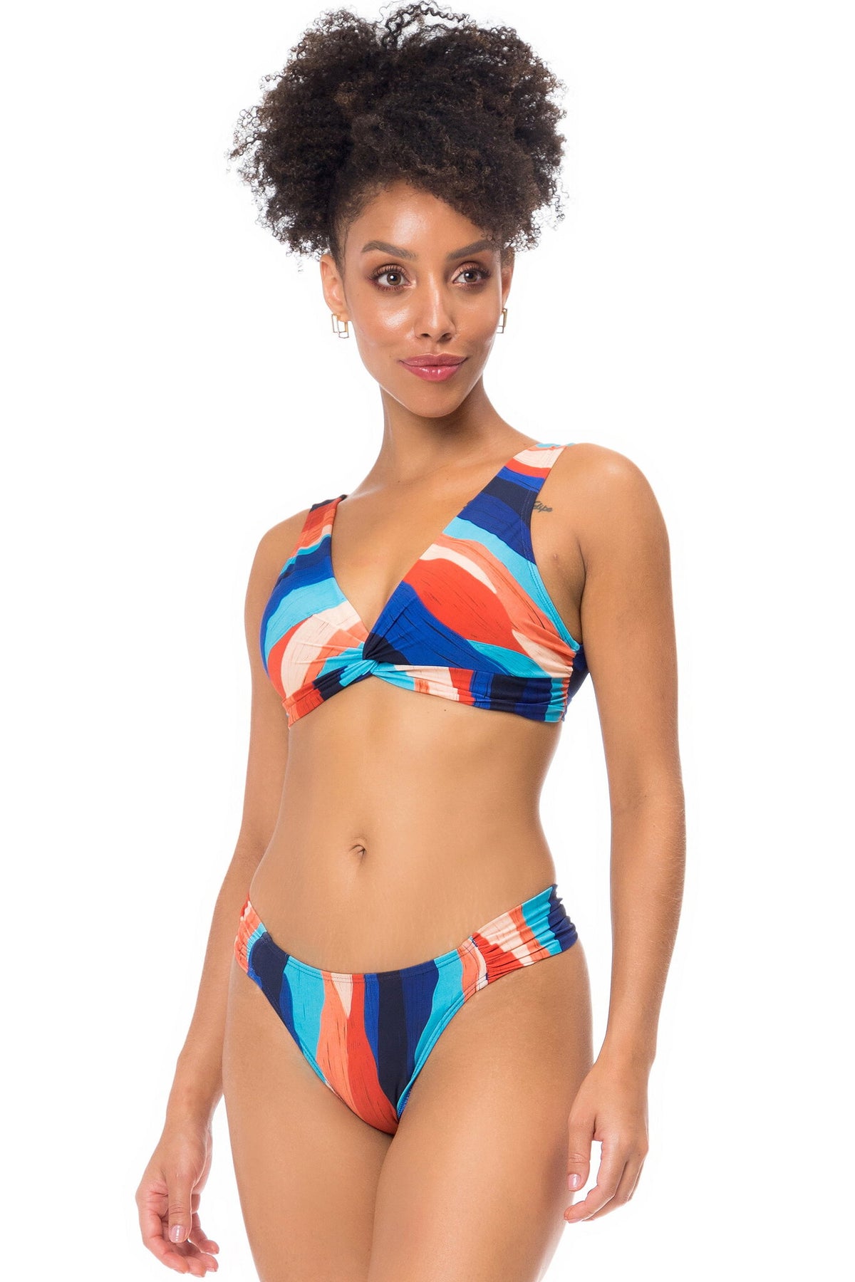 Gallery: La Playa Two Piece Swimwear Cropped Aquamarine