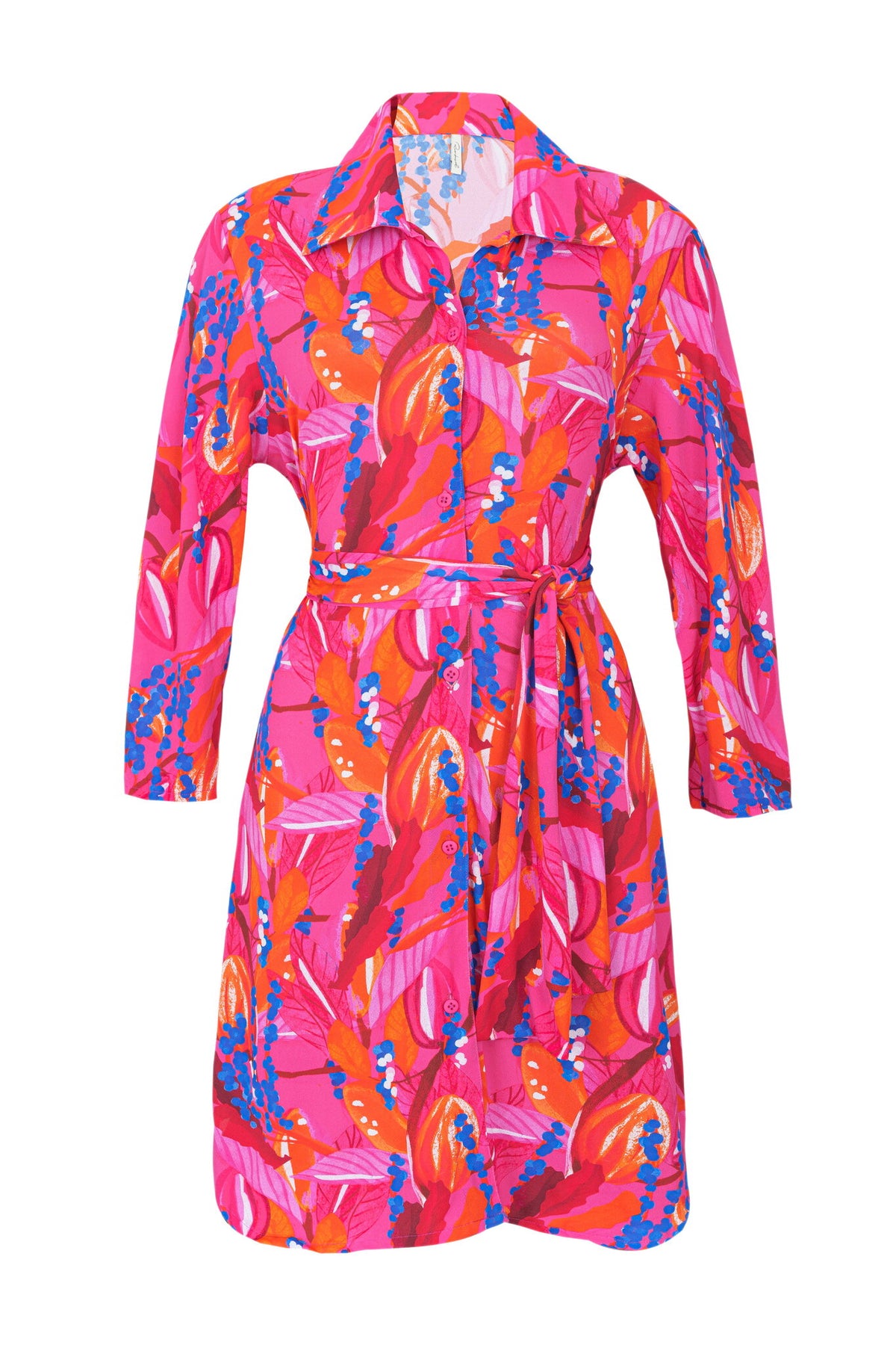 Product Front: Rio De Sol Shirtdress Flavors Chemise