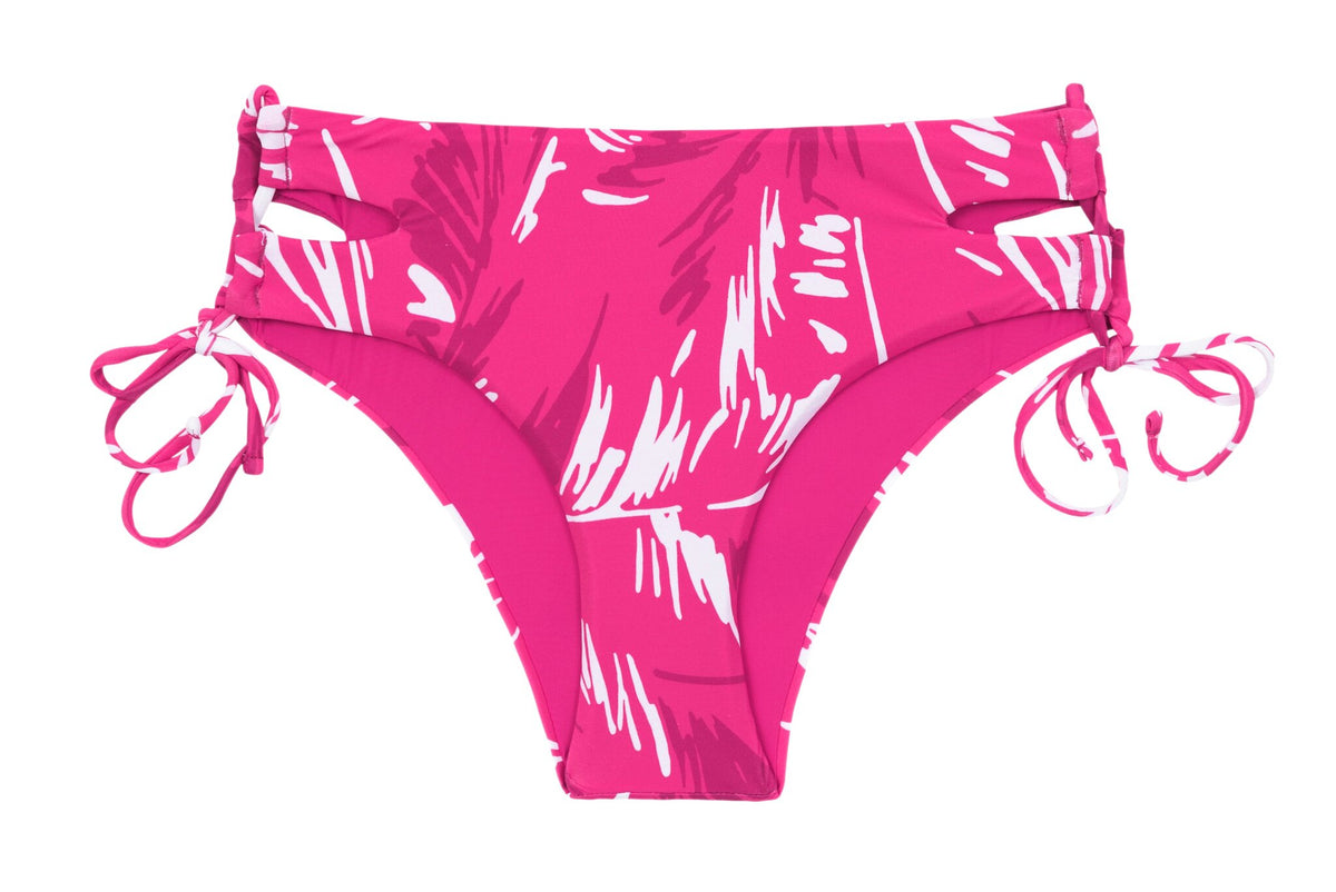 Product Front: Rio De Sol Bikini Bottoms Bottom Pink-Palms Madrid