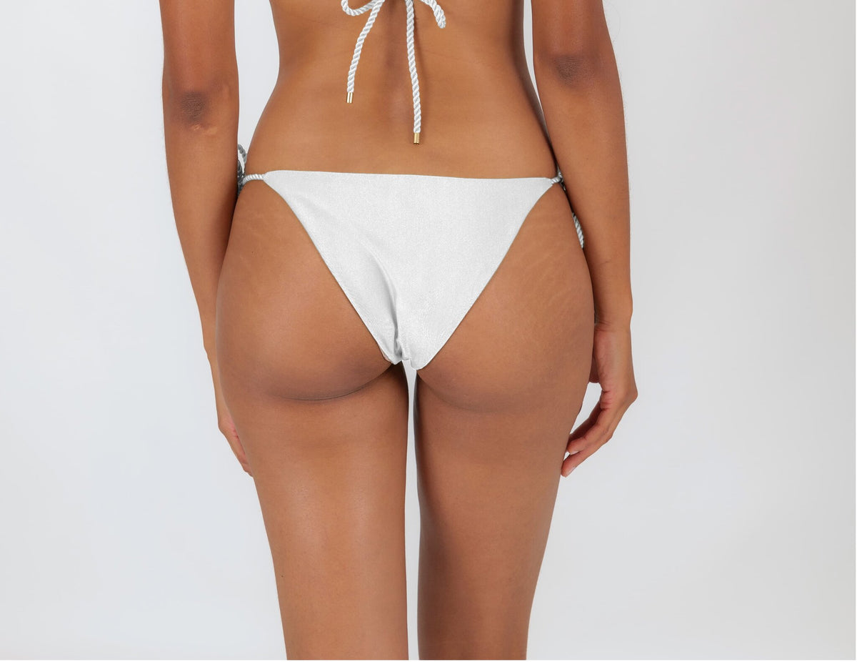 Image 06: Rio De Sol Bikini Bottoms Bottom Shimmer-White Ibiza-Rope