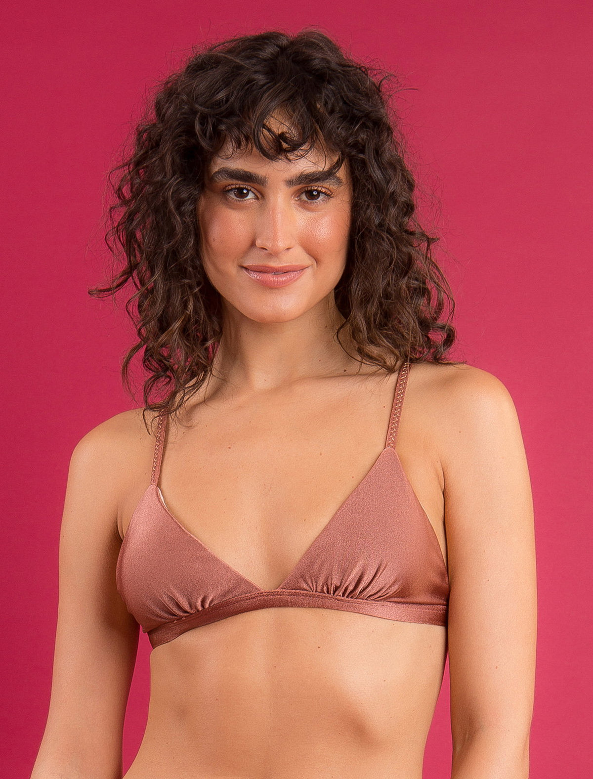 Image 09: Rio De Sol Bikini Tops Top Shimmer-Copper Tri-Fixo