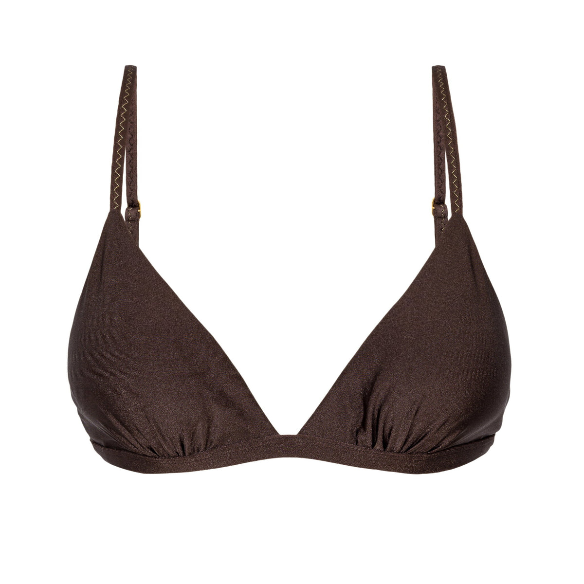 Product Front: Rio De Sol Bikini Tops Top Shimmer-Coffee Tri-Fixo