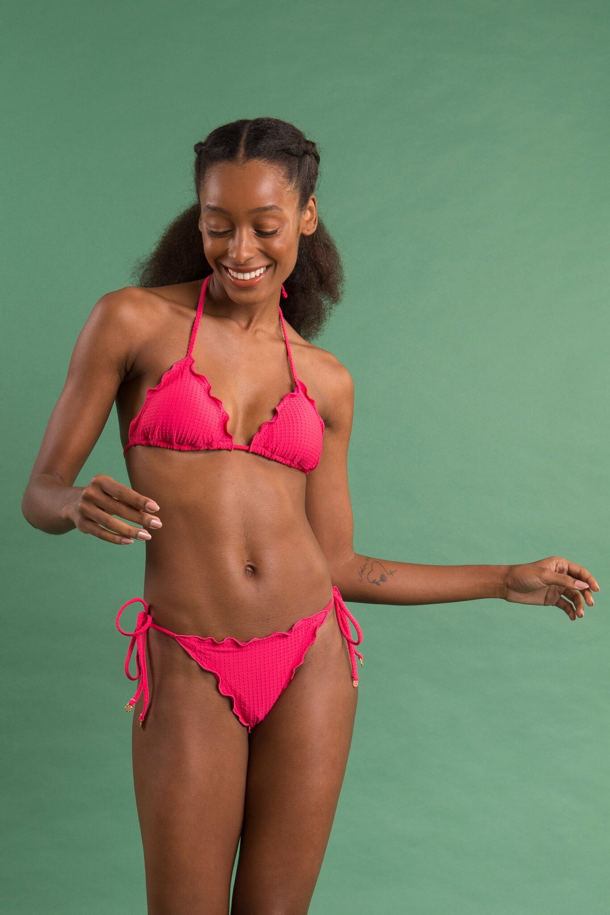 Image 13: Rio De Sol Bikini Bottoms Bottom Dots-Virtual-Pink Frufru