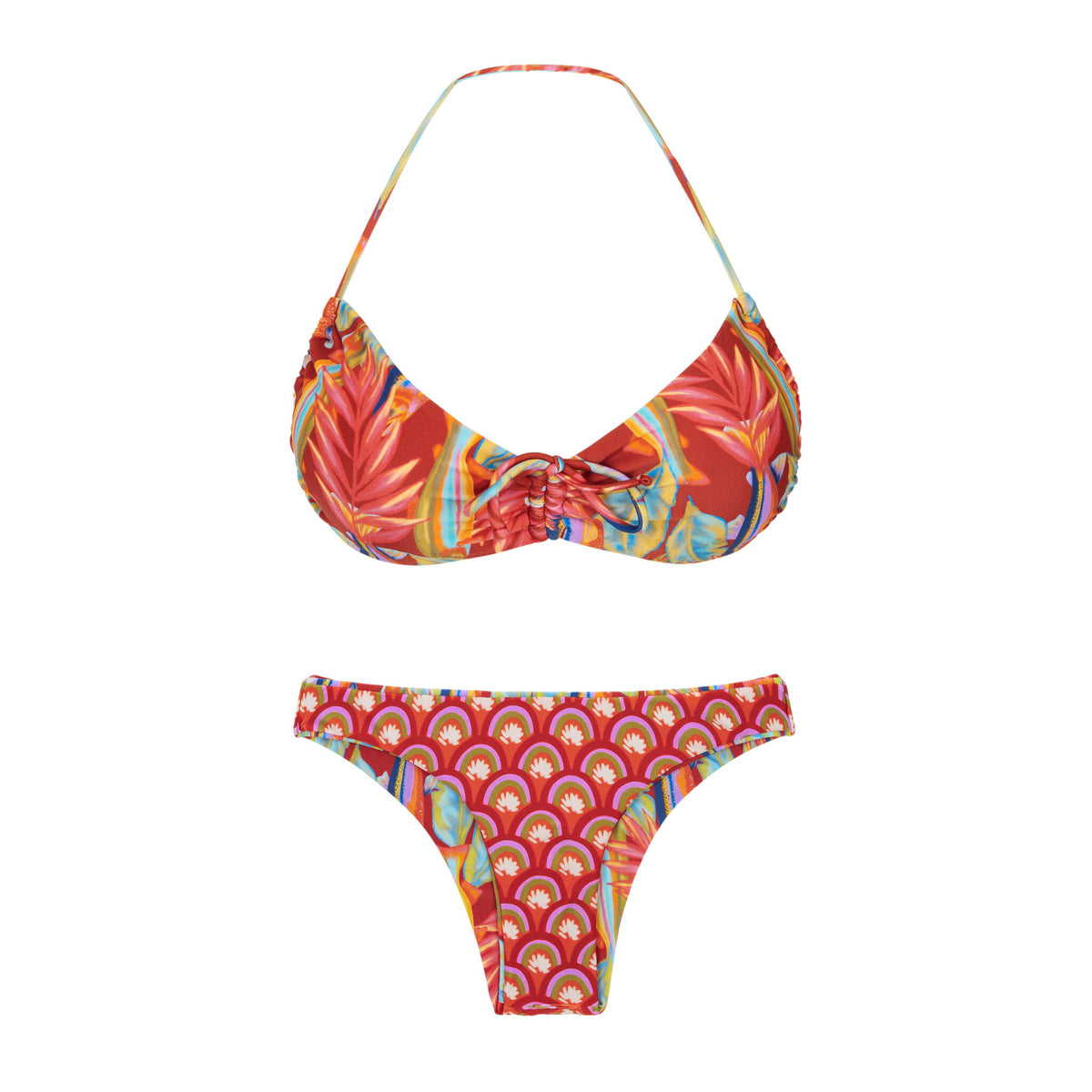 Product Back: Rio De Sol Two Piece Swimwear Set Sea-Bloom Corine Essential