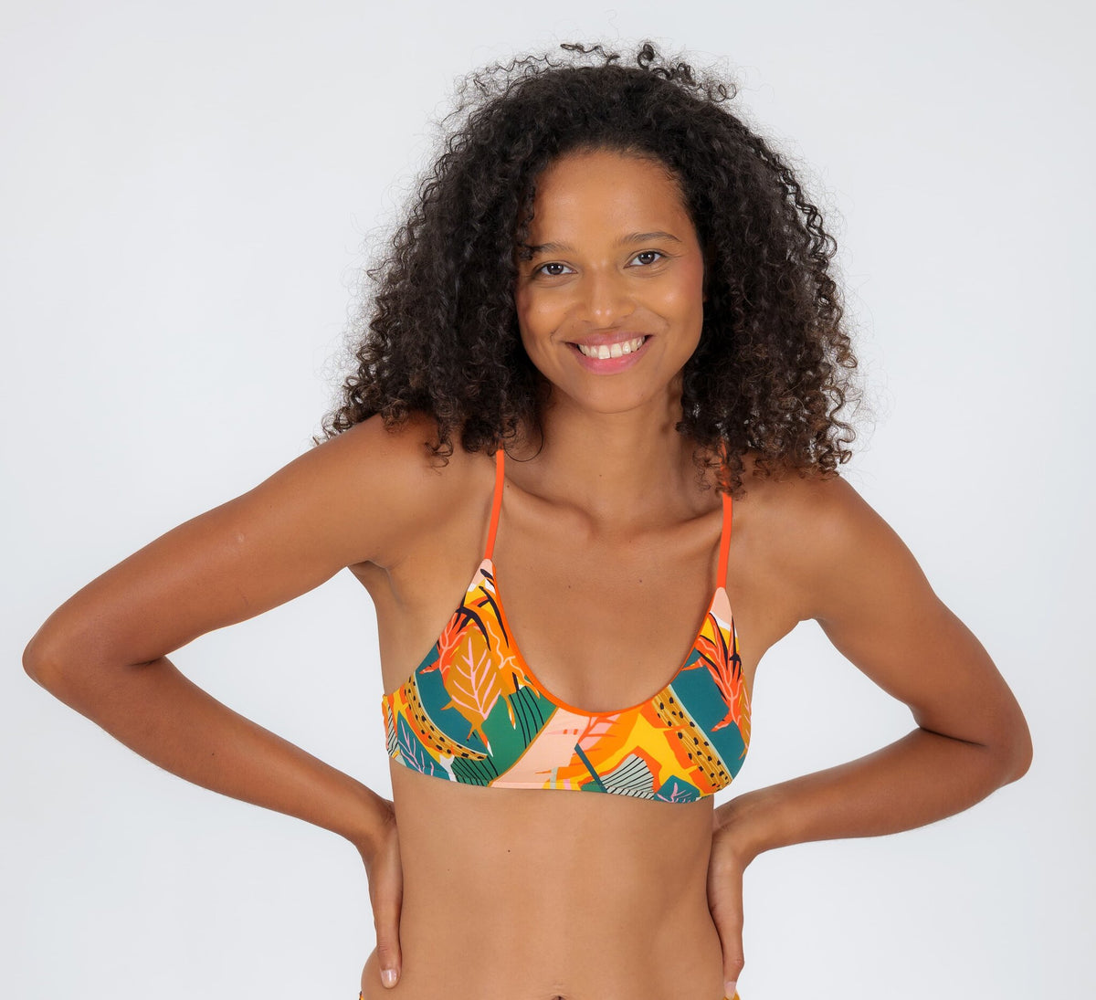 Image 08: Rio De Sol Bikini Tops Top El-Arco Bralette-Orange