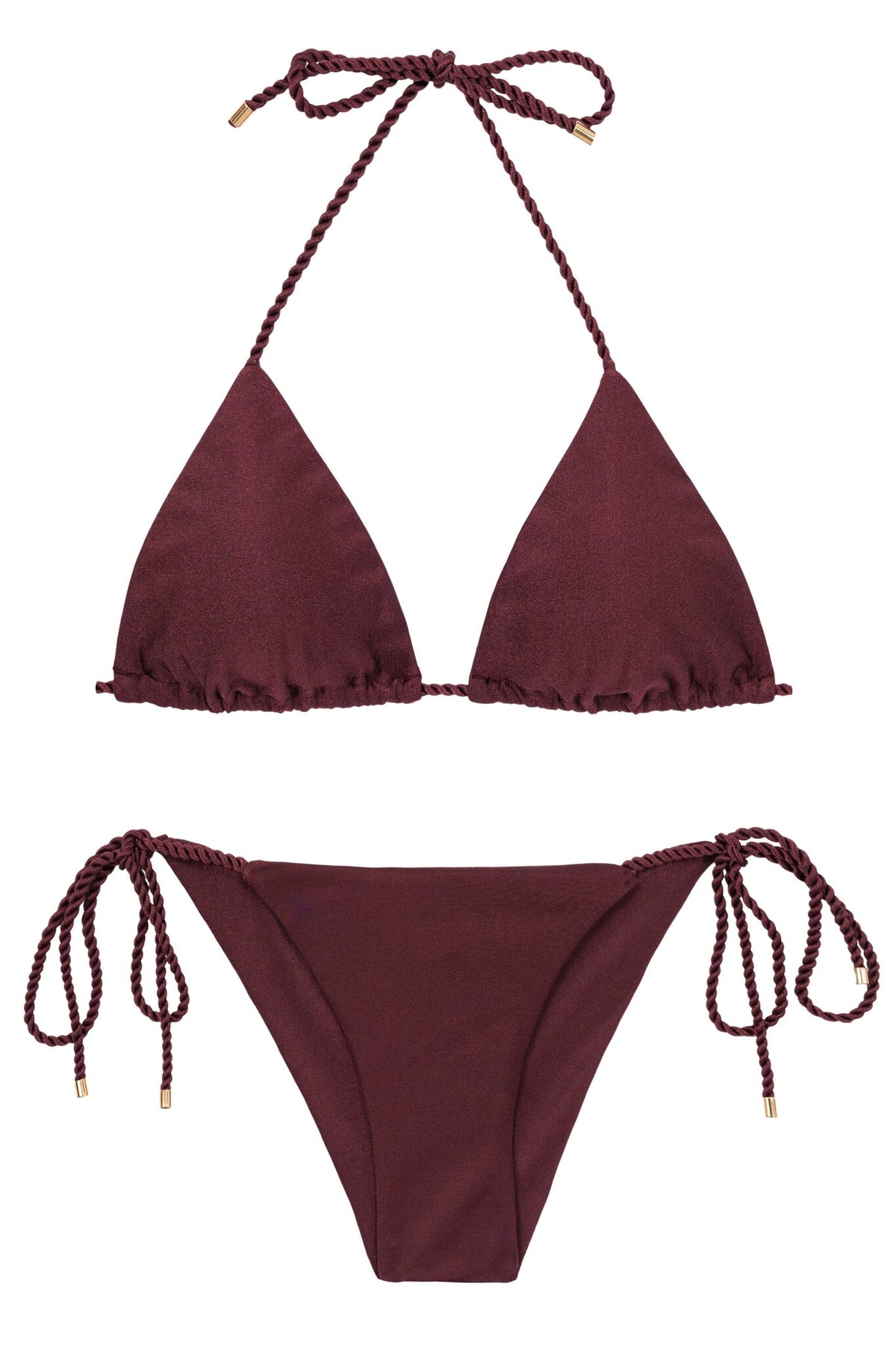Product Front: Rio De Sol Two Piece Swimwear Set Barolo Tri-Inv Cheeky-Tie