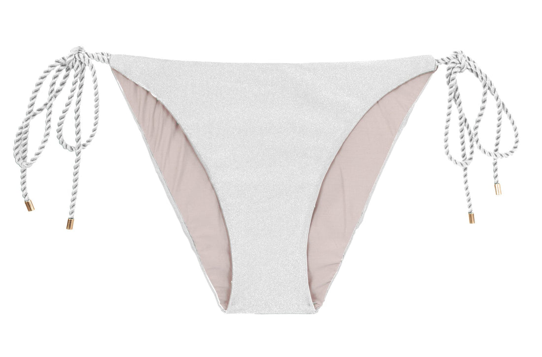 Product Front: Rio De Sol Bikini Bottoms Bottom Shimmer-White Ibiza-Rope