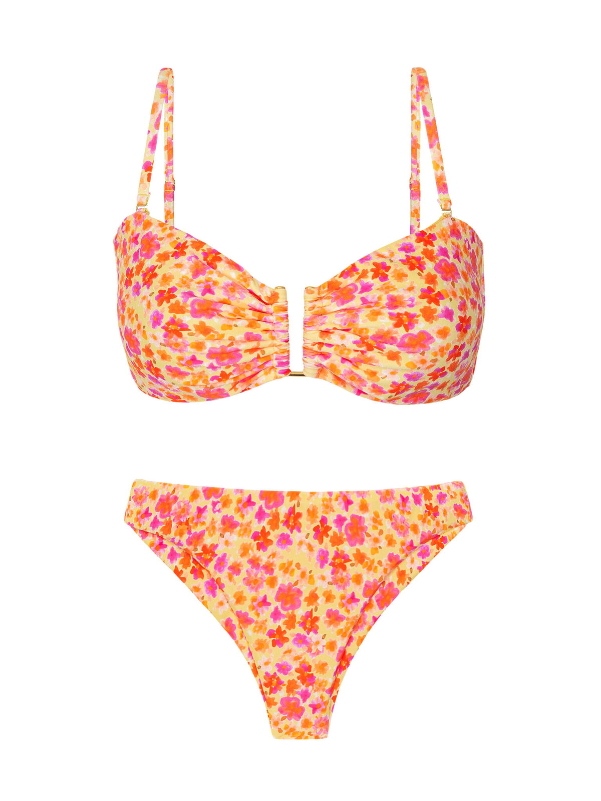 Product Front: Rio De Sol Two Piece Swimwear Set Ditsy-Butter Sara Nice