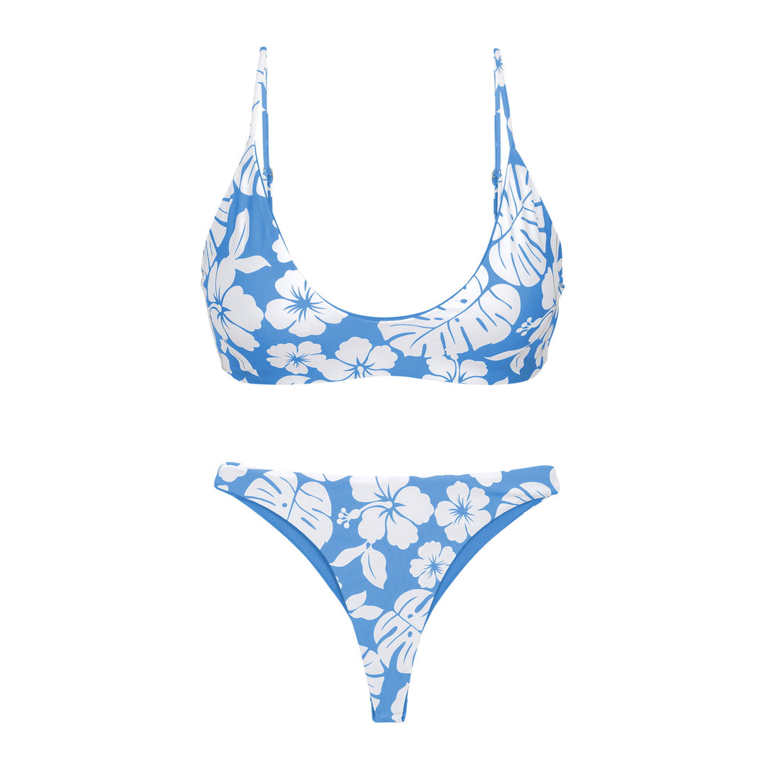 Product Front: Wednesday In Hawaii By Rio De Sol Two Piece Swimwear Set Pua-Pacifica Hana Sunset