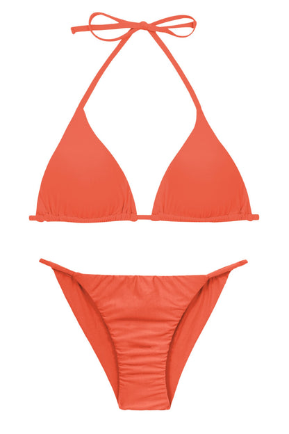 Product Front: Rio De Sol Two Piece Swimwear Set Light-Peach Tri-Inv Cheeky-Fixa
