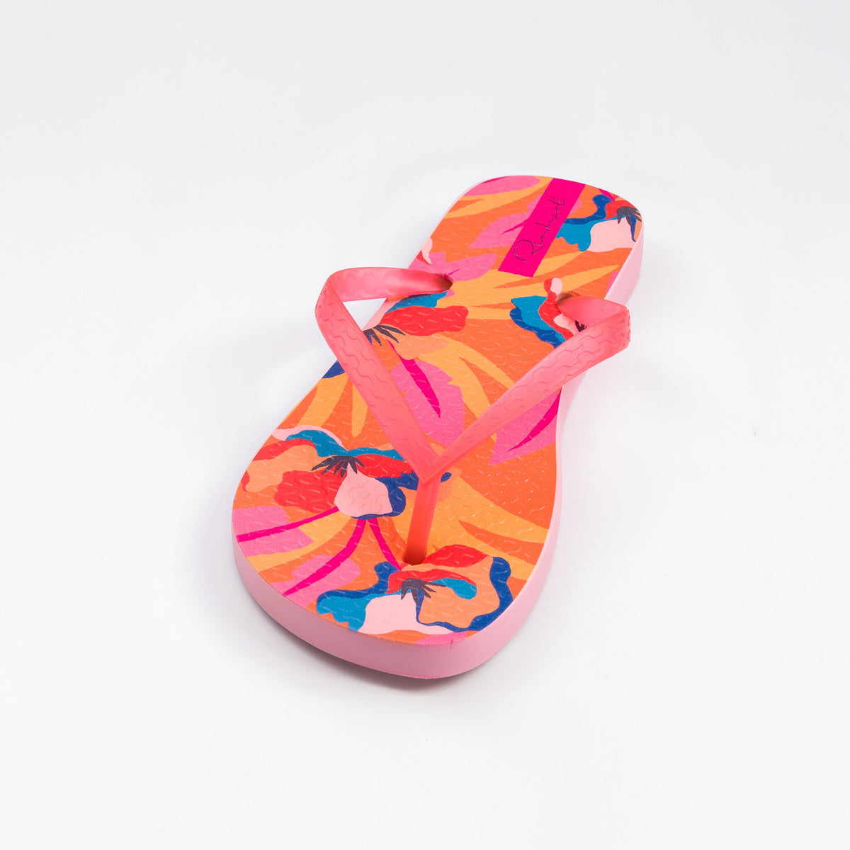 Image 05: Rio De Sol Flip-Flops Orange Bloom Slim