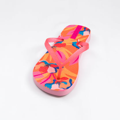 Image 05: Rio De Sol Flip-Flops Orange Bloom Slim