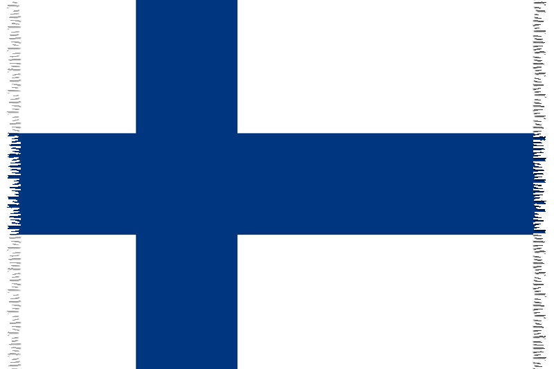 Product Front: Bali Blue Pareo Canga Finnish National Flag