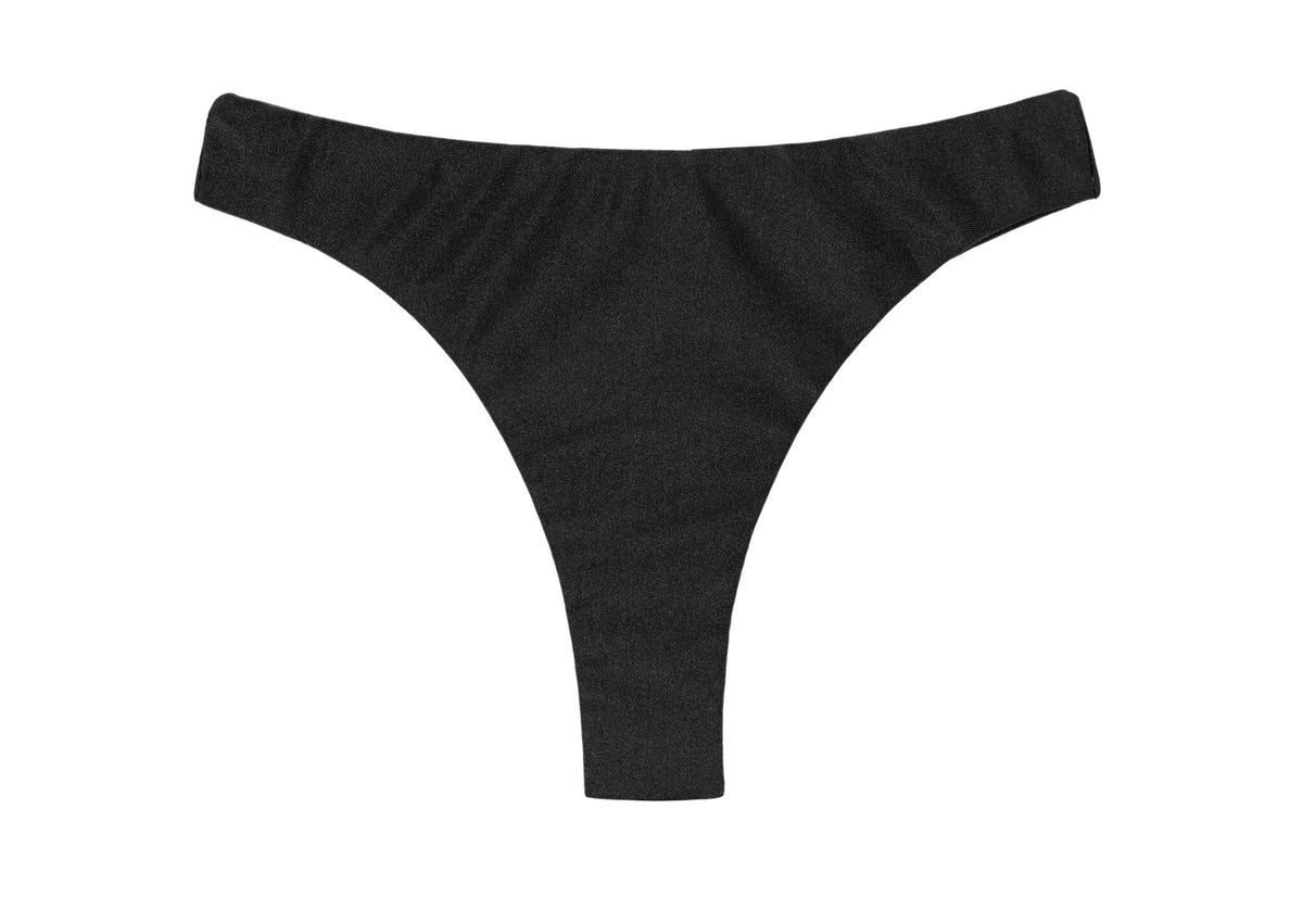 Product Front: Rio De Sol Bikini Bottoms Bottom Shimmer-Black Nice-Fio