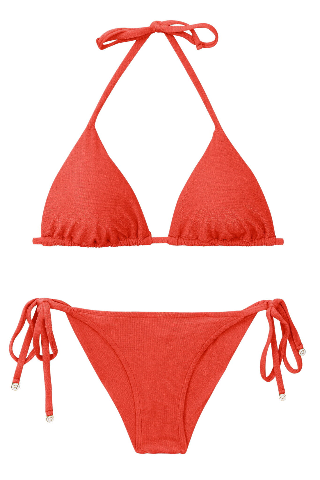Product Front: Rio De Sol Two Piece Swimwear Set Malibu-Chili Tri-Inv Cheeky-Tie