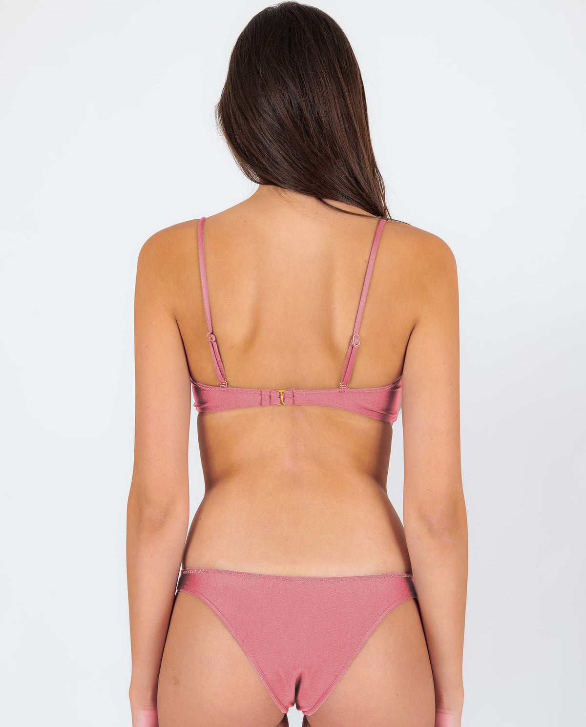 Image 06: Rio De Sol Two Piece Swimwear Set Shimmer-Confetti Bandeau-Knot Essential
