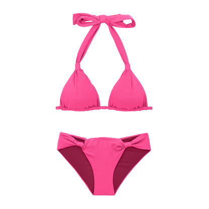 Product Front: Rio De Sol Two Piece Swimwear Set Mtx-Ultrapink Mel Mel-Comfy