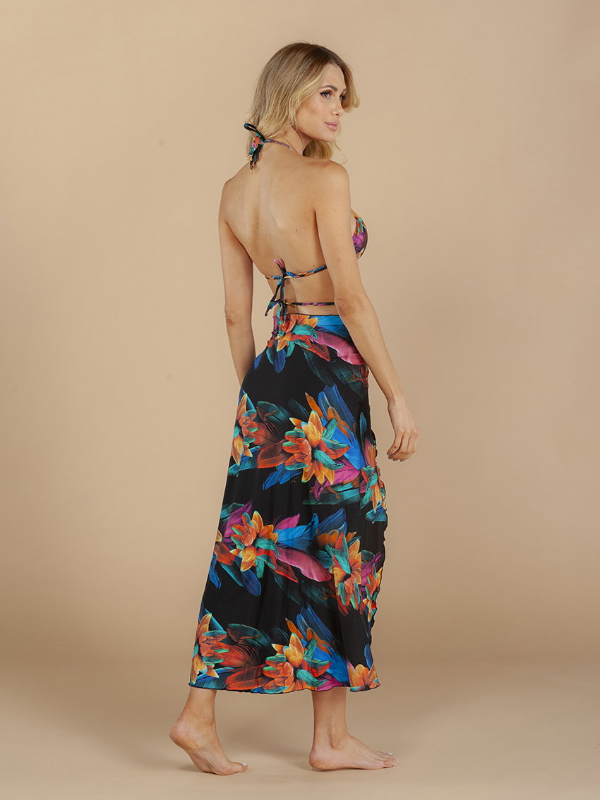 Image 05: Lua Morena Midi Dresses Multiformas Argola Uv Brinco Preto