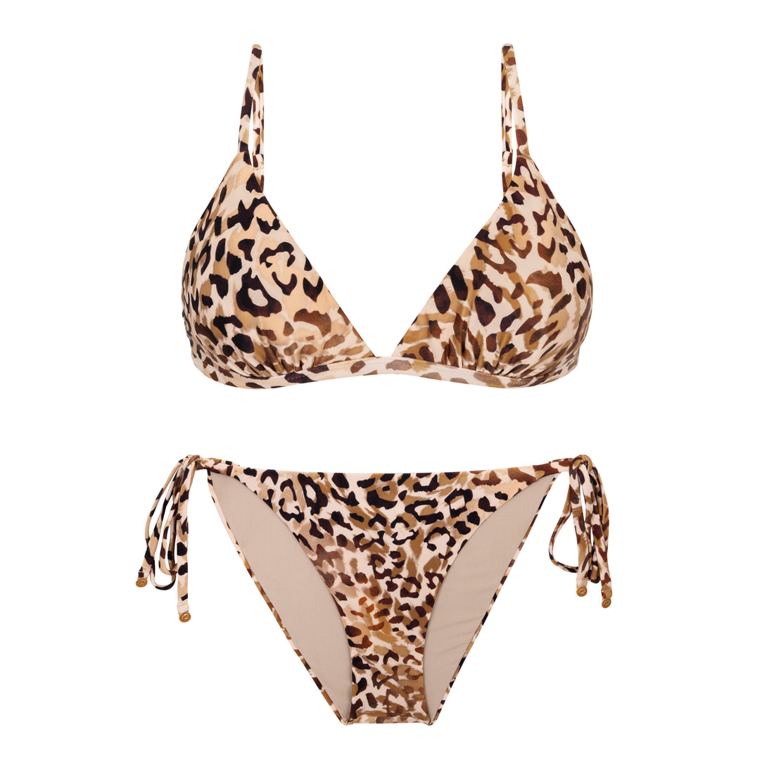 Product Front: Rio De Sol Two Piece Swimwear Set Leopard Tri-Fixo Ibiza-Comfy