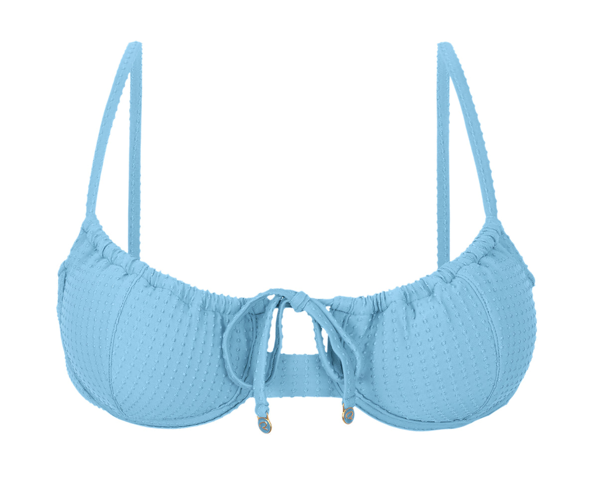 Product Front: Rio De Sol Top Top Dots-Sky Balconet-Tie