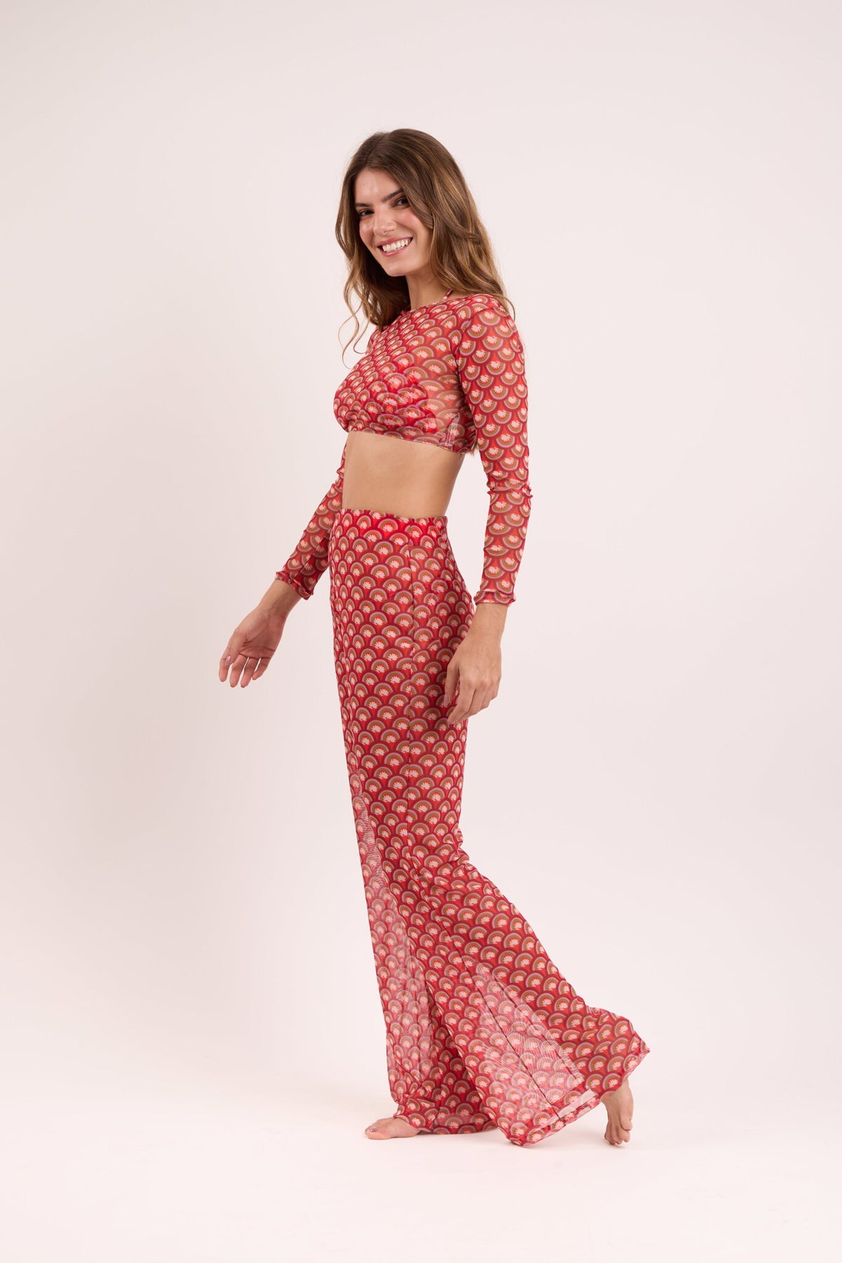 Image 03: Rio De Sol Beach Tops Floral-Scales Top Harper