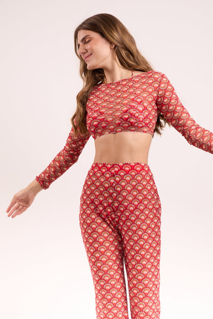Image 06: Rio De Sol Beach Tops Floral-Scales Top Harper