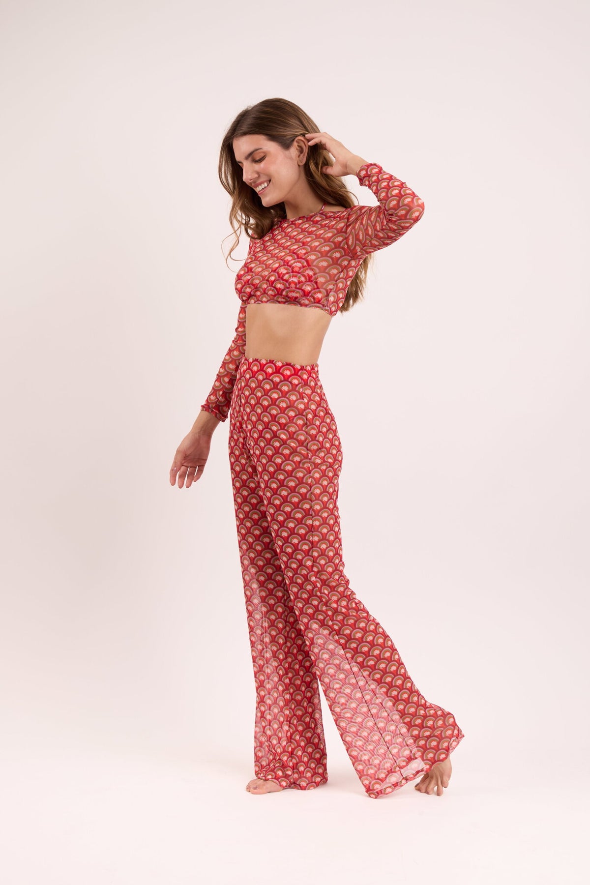 Image 08: Rio De Sol Beach Tops Floral-Scales Top Harper