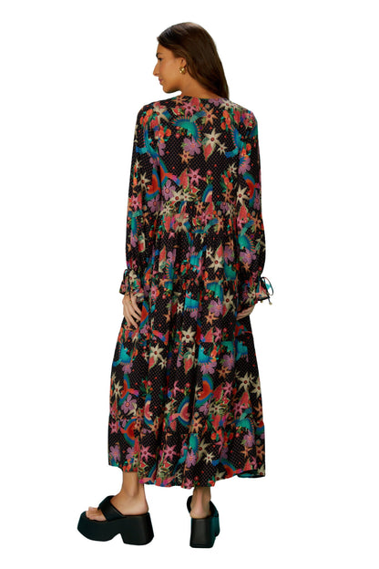 Model Back: Blueman Maxi Dresses Vestido Baile Das Araras