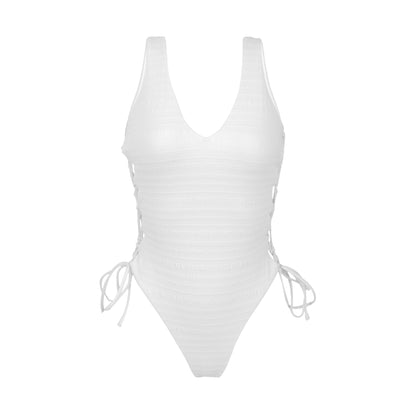 Product Front: Rio De Sol One Piece Swimsuits Memphis-White Zoe