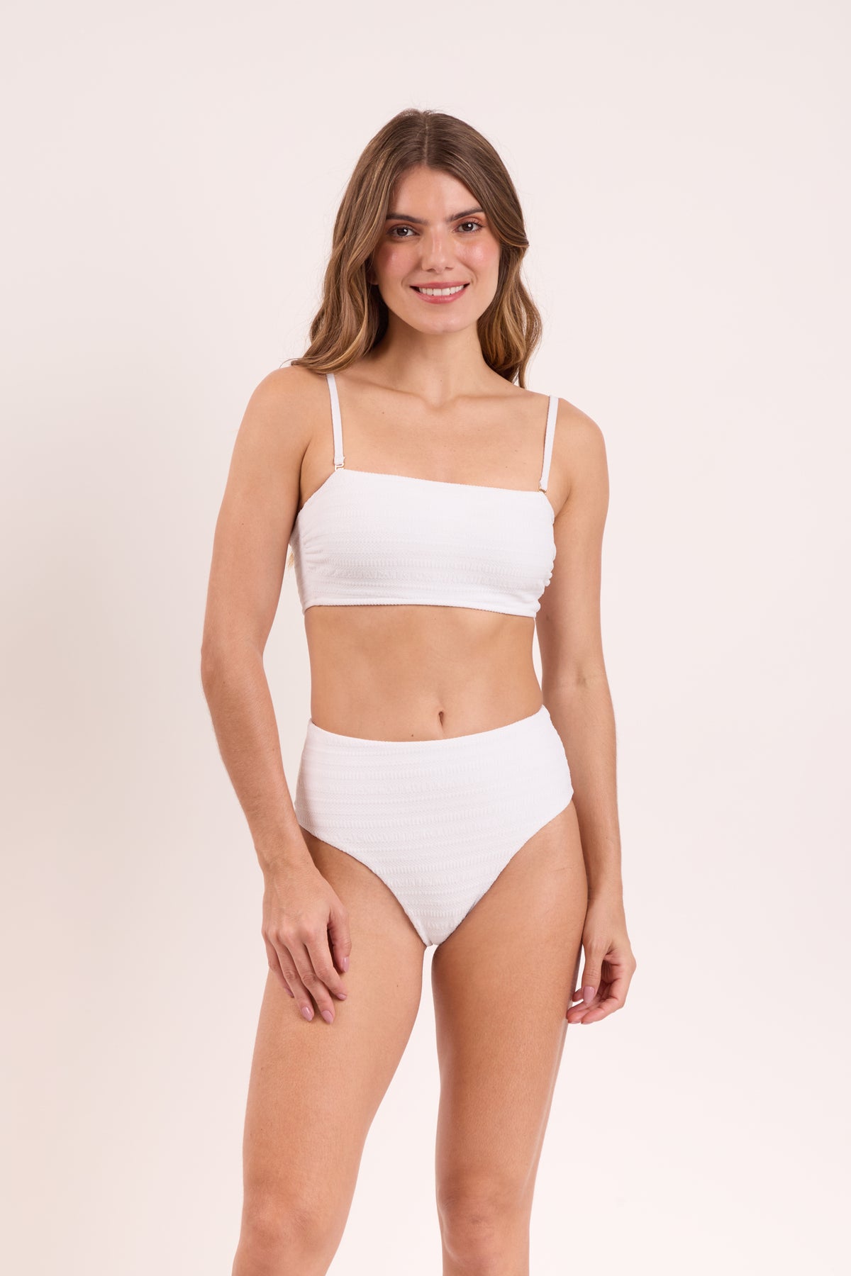 Image 07: Rio De Sol Bikini Tops Top Memphis-White Bandeau-Reto