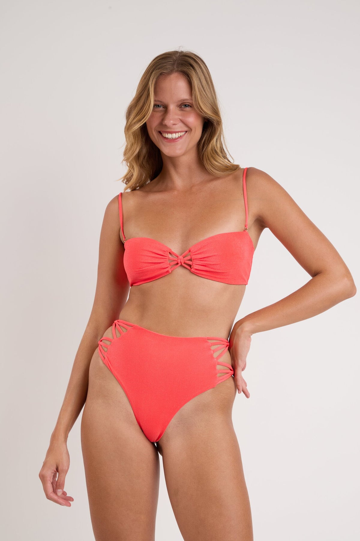 Image 07: Rio De Sol Bikini Tops Top Malibu-Folia Bandeau-Iris