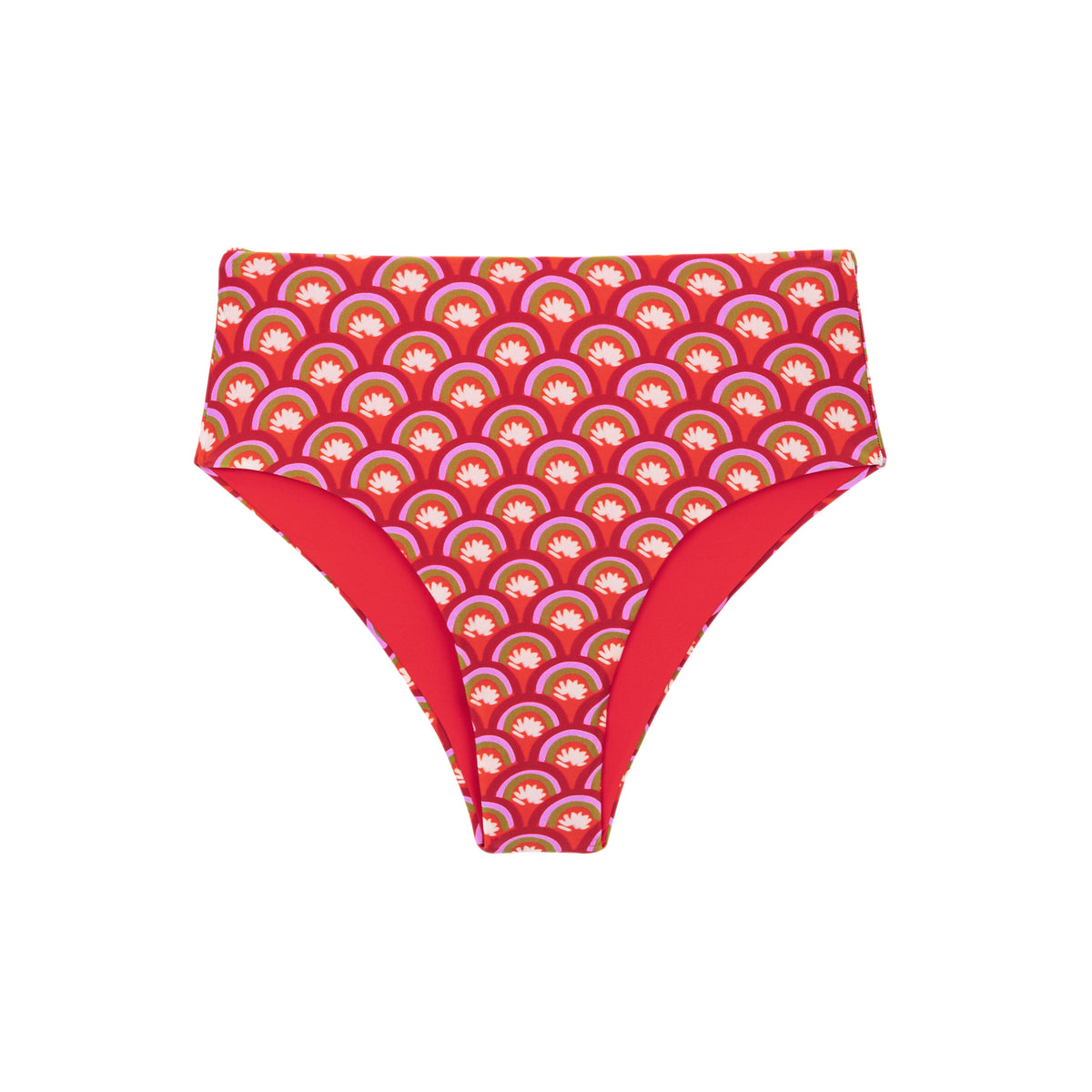 Product Front: Rio De Sol Bikini Bottoms Bottom Floral-Scales Hotpants