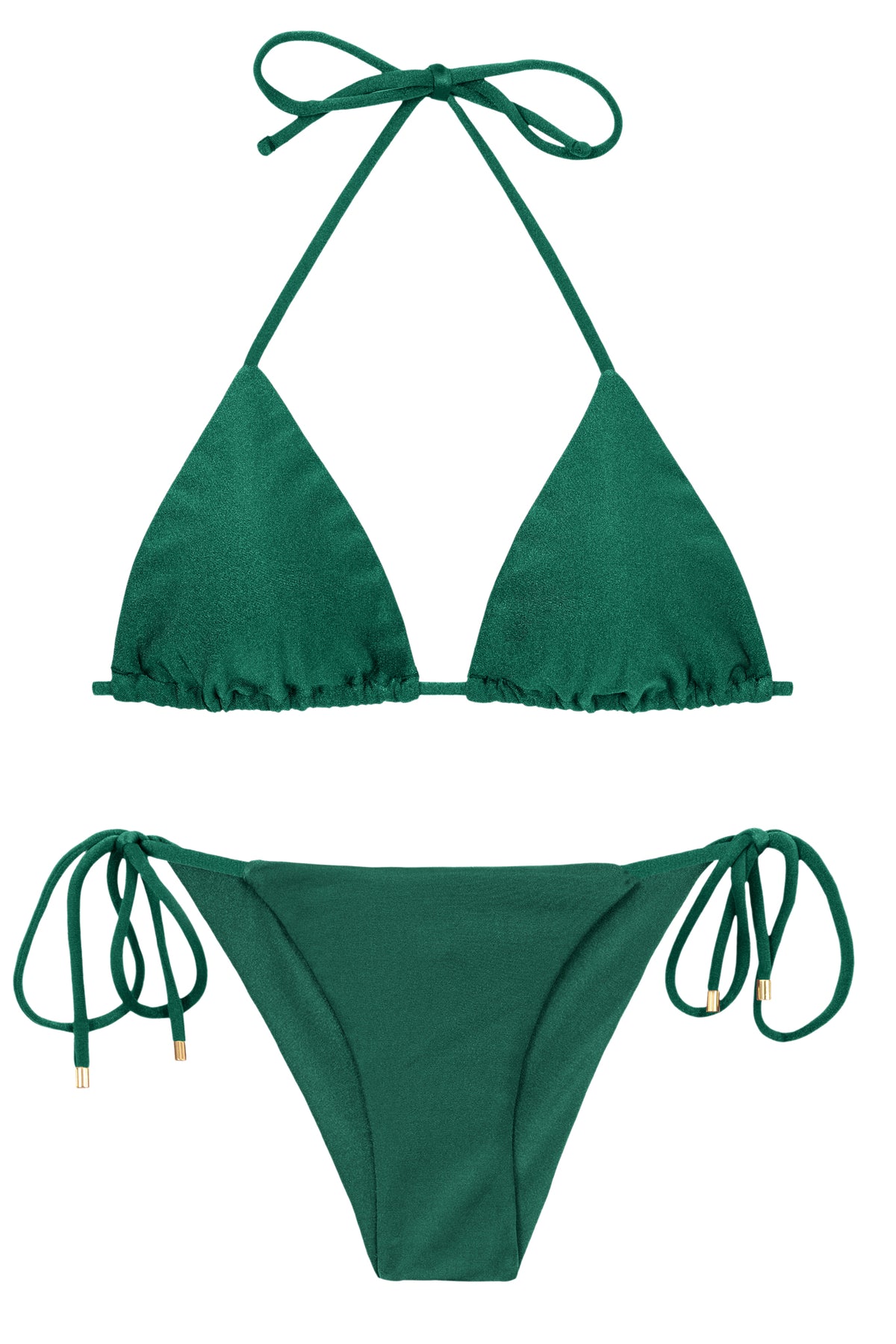 Product Front: Rio De Sol Two Piece Swimwear Set Shimmer-Palace Tri-Inv Cheeky-Tie