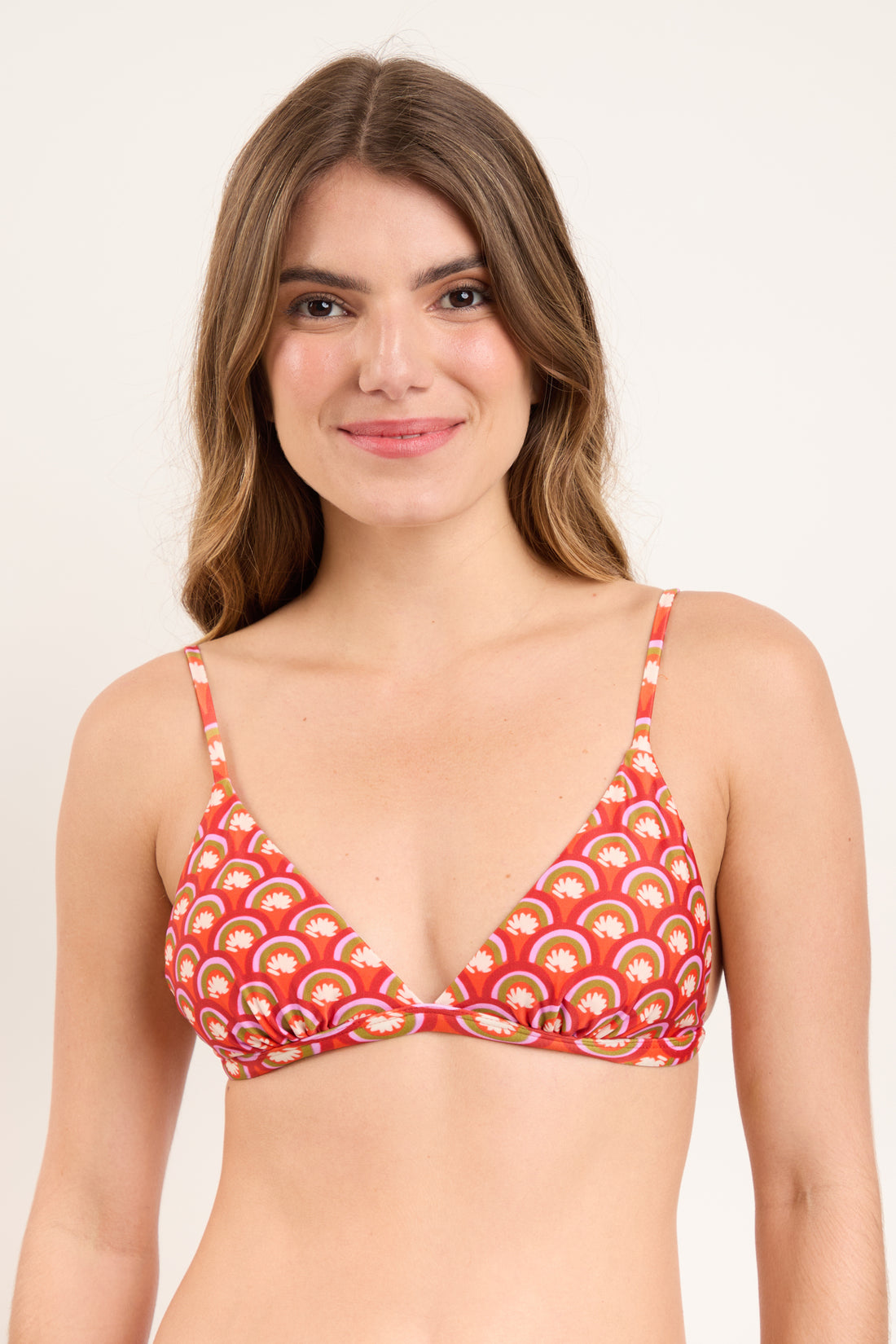 Gallery: Rio De Sol Bikini Tops Top Floral-Scales Tri-Fixo