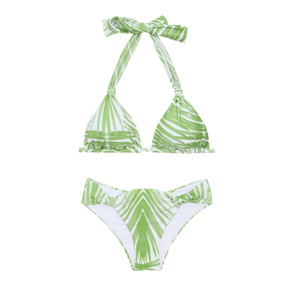 Product Front: Rio De Sol Two Piece Swimwear Set Palms Mel
