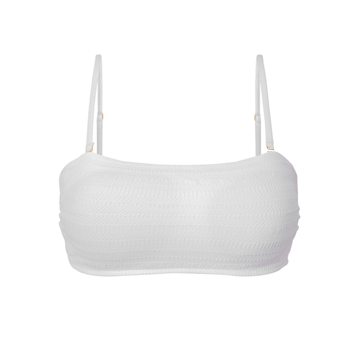 Product Front: Rio De Sol Bikini Tops Top Memphis-White Bandeau-Reto