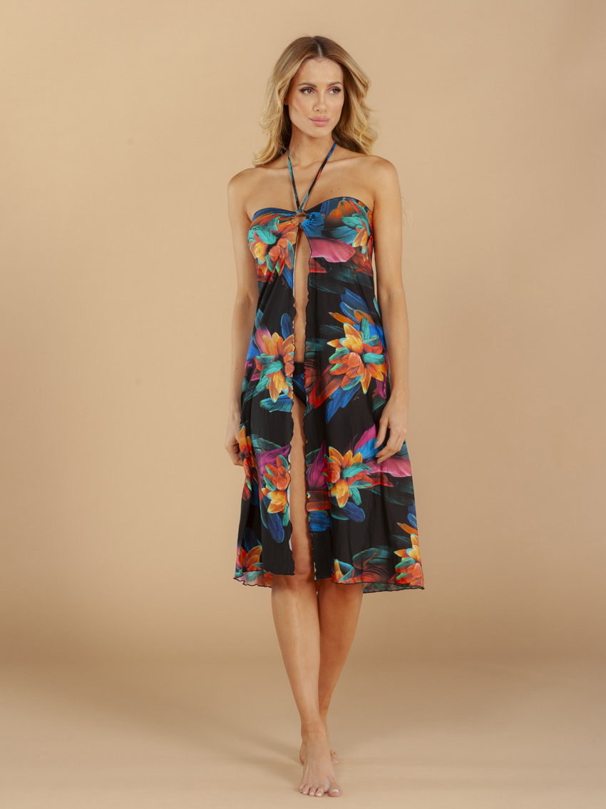 Image 06: Lua Morena Midi Dresses Multiformas Argola Uv Brinco Preto
