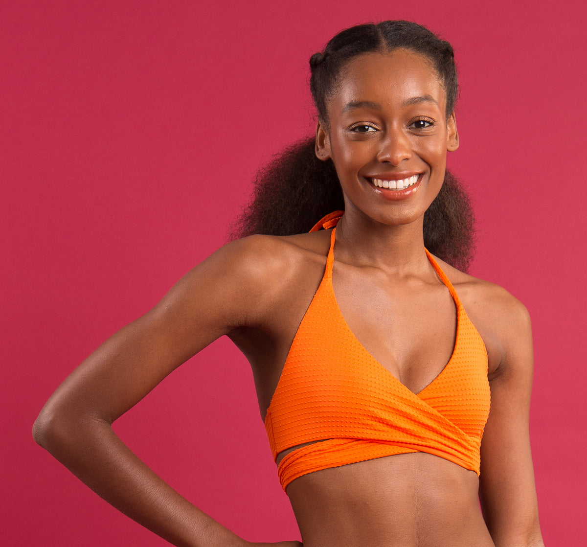 Image 10: Rio De Sol Top Top Dots-Orange Kate